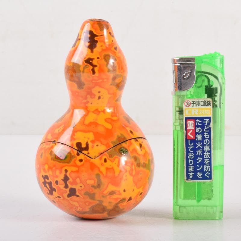 喫煙具　若狭塗　金虫喰塗　莨壷　煙草入　共箱　V　7189