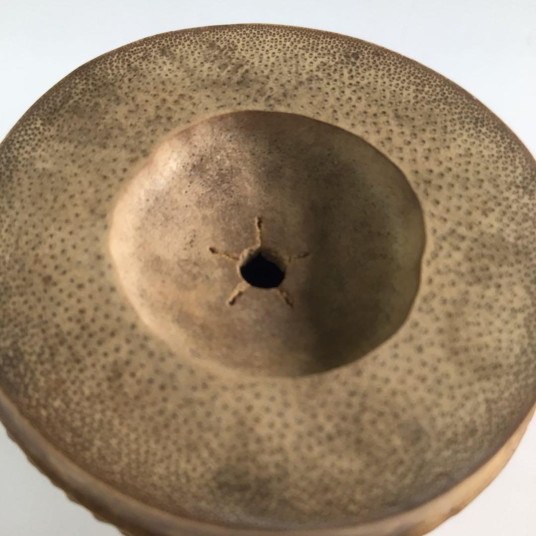 R131 蓋置 一双 『宗秦作』『大徳寺 松長剛山箱書』『竹蓋置』 共