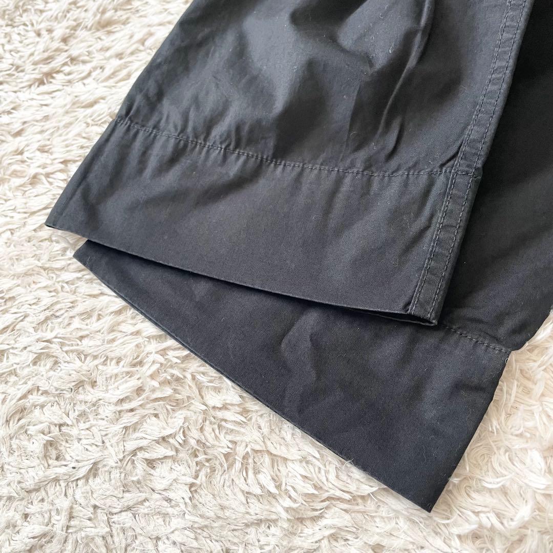 美品 MHL ファインコットンイージーパンツ 1 黒