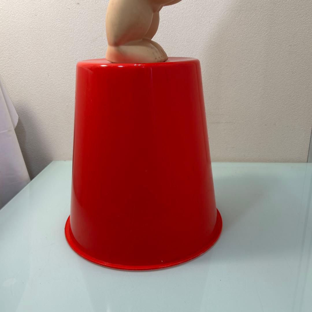 ☆非売品　昭和レトロ　当時物　キューピー人形台座付　高さ83㎝　特大　大きい☆