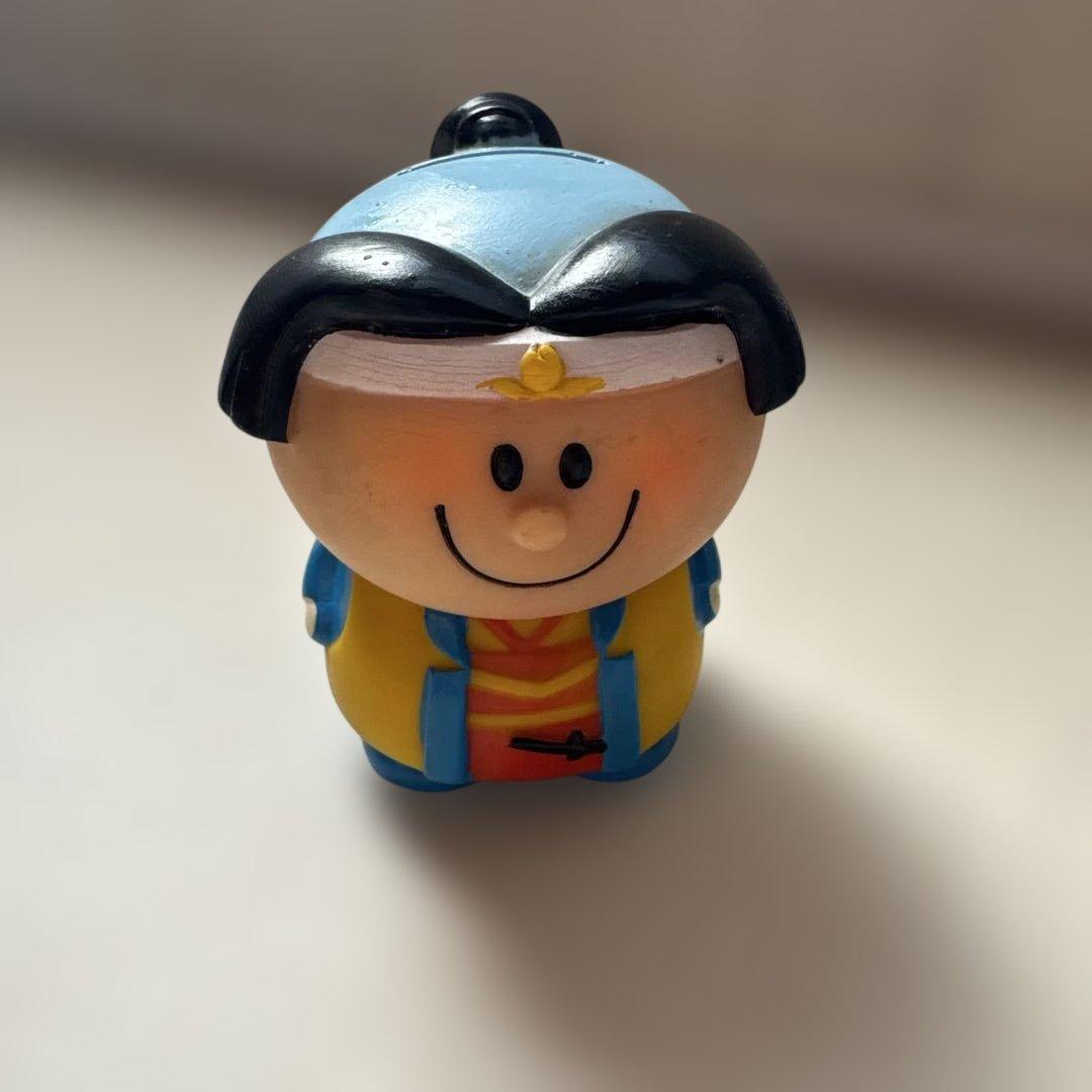 協和銀行 ノベルティ 桃太郎ソフビ 貯金箱 フィギュア 5体セット 昭和