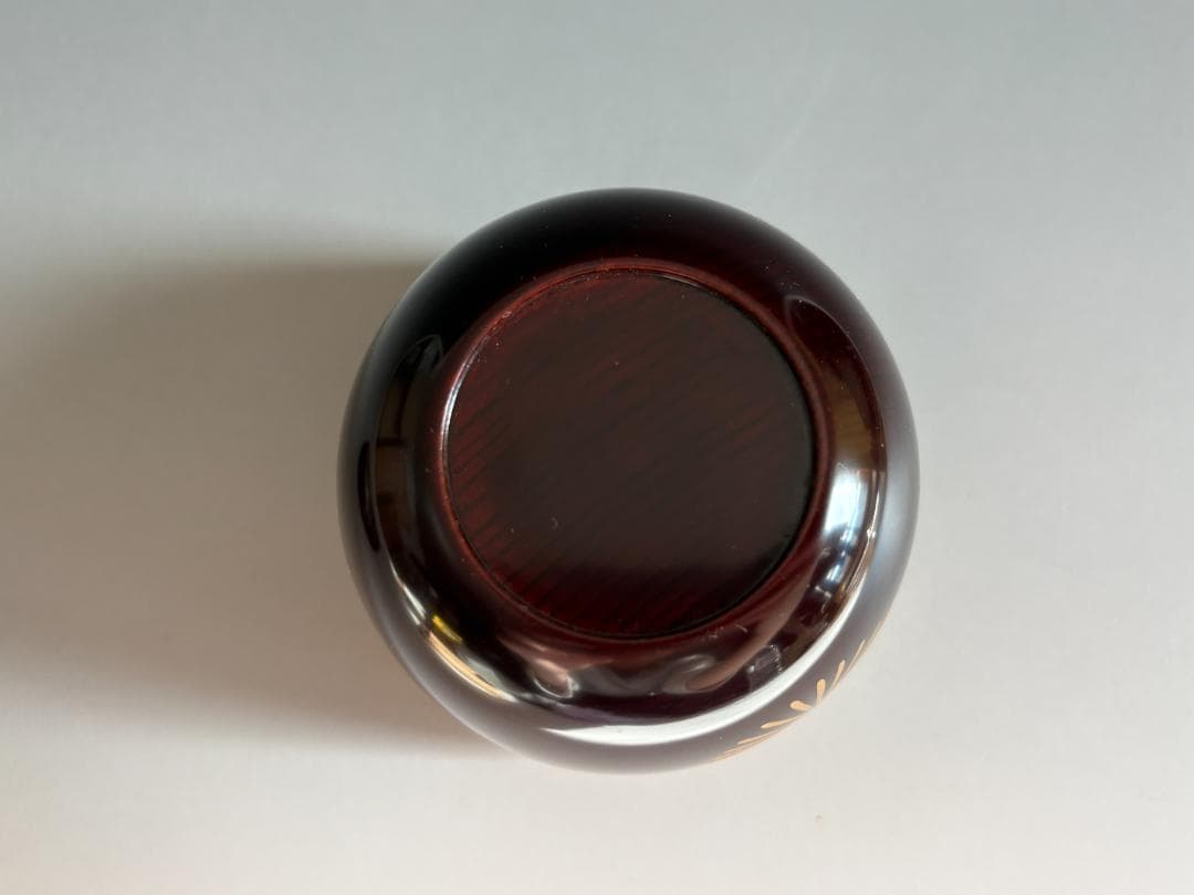 堀井胡春作 尋牛斎書付 唐松蒔絵 溜 大棗 茶道具 表千家