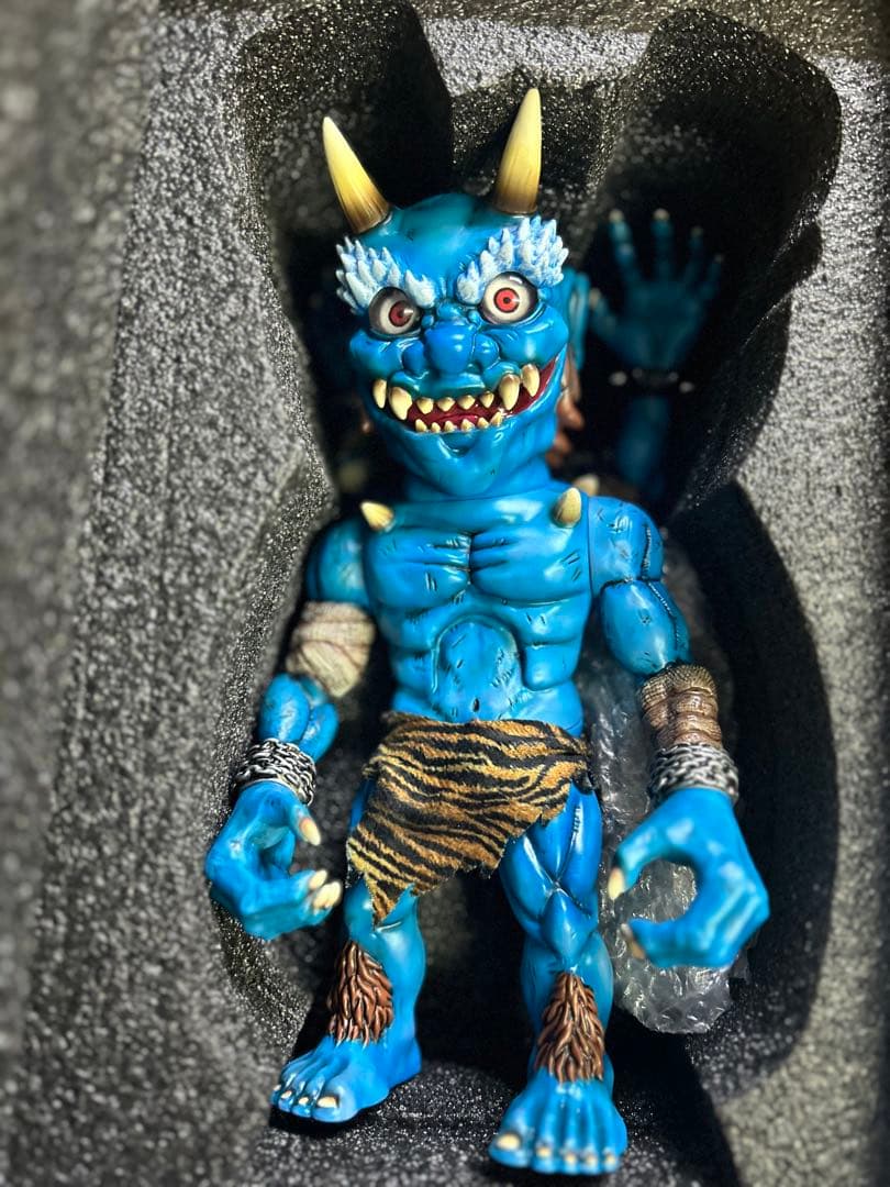 鬼入道 二期色 青竜エディション デビル 怪獣 可動 ソフビ フィギュア 限定