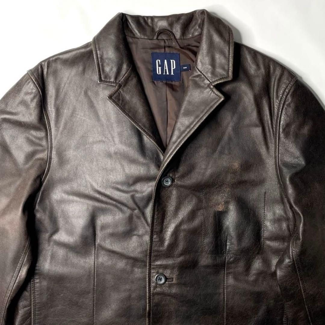 野村訓市愛用old GAPカーコート レザージャケットM/M OLD GAP レザーカー