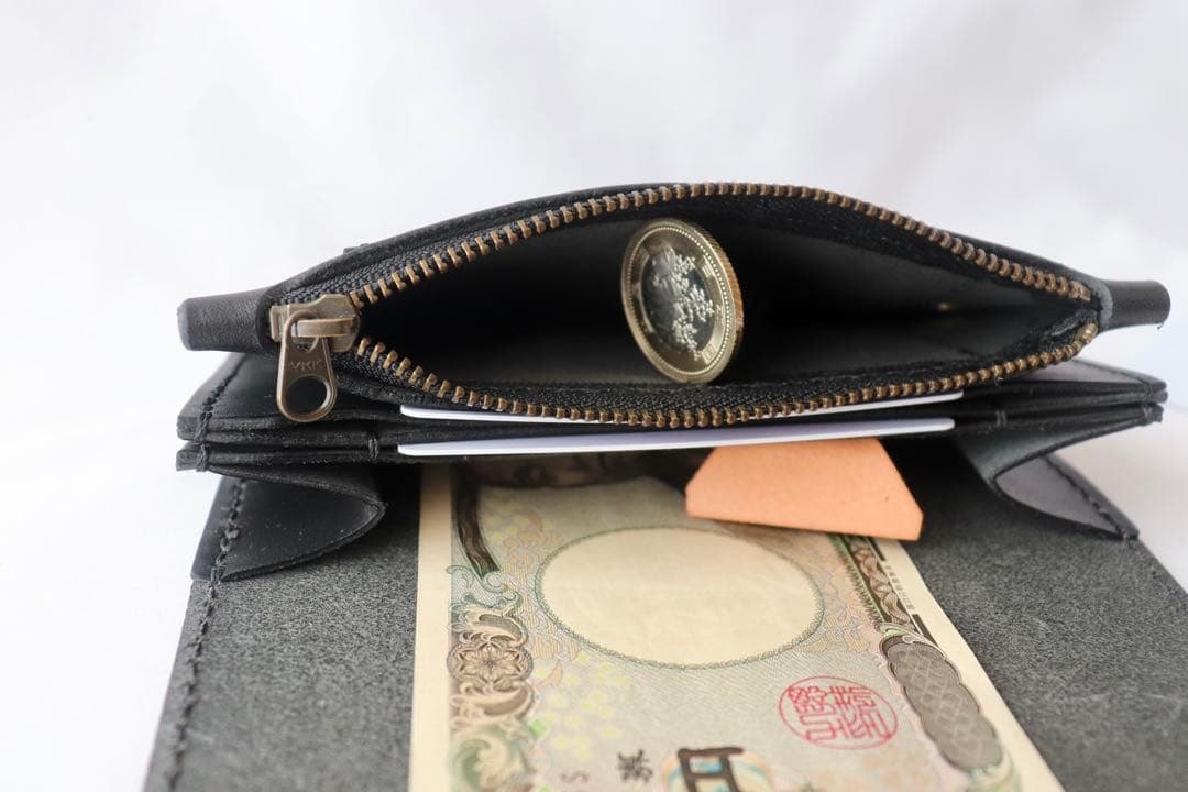 匿名　本革 栃木オイルブラックレザー ミニトラッカー　三室