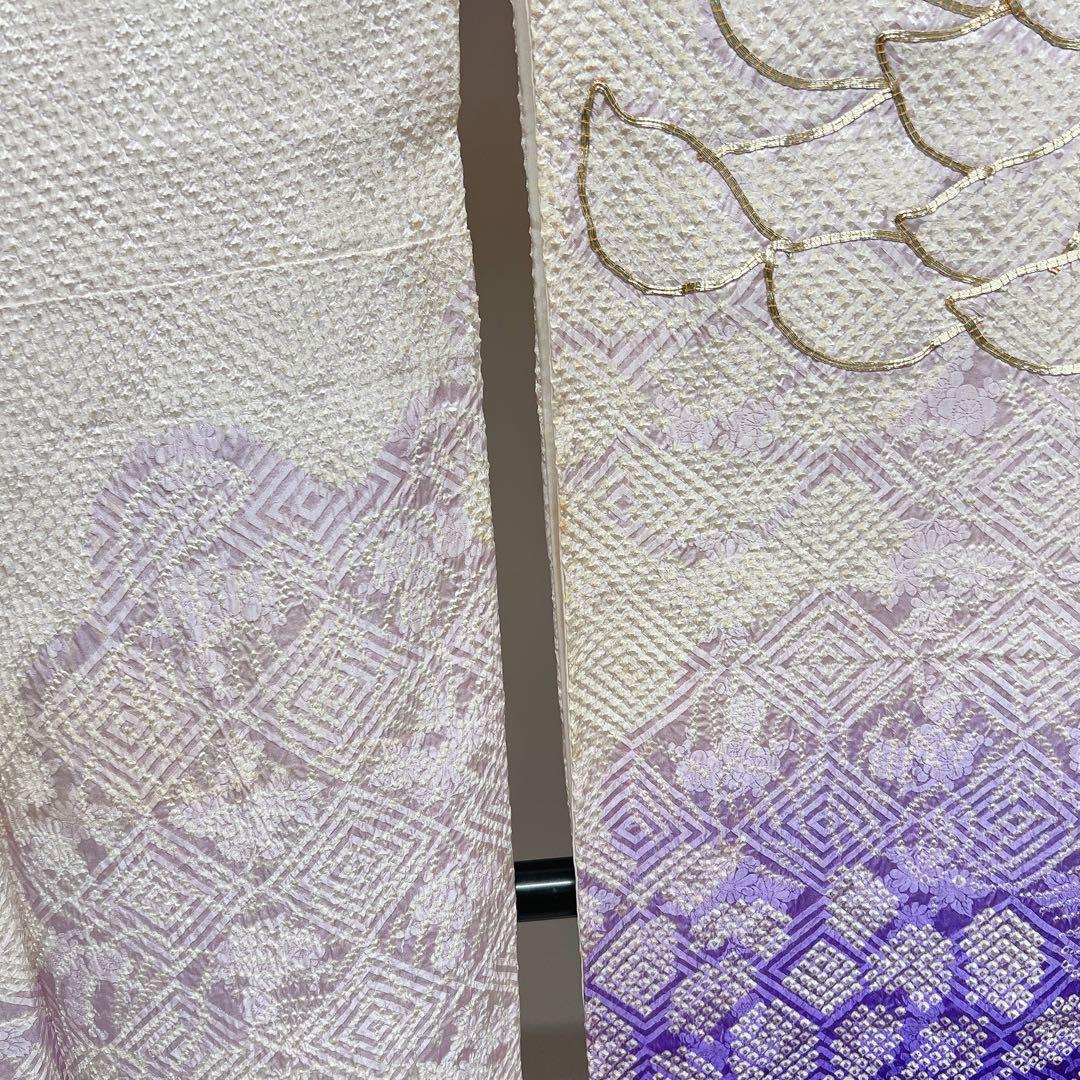 振袖 金駒刺繍 総絞り 菊 菱地紋 晴れの日 成人式 着物 013tz - メルカリ