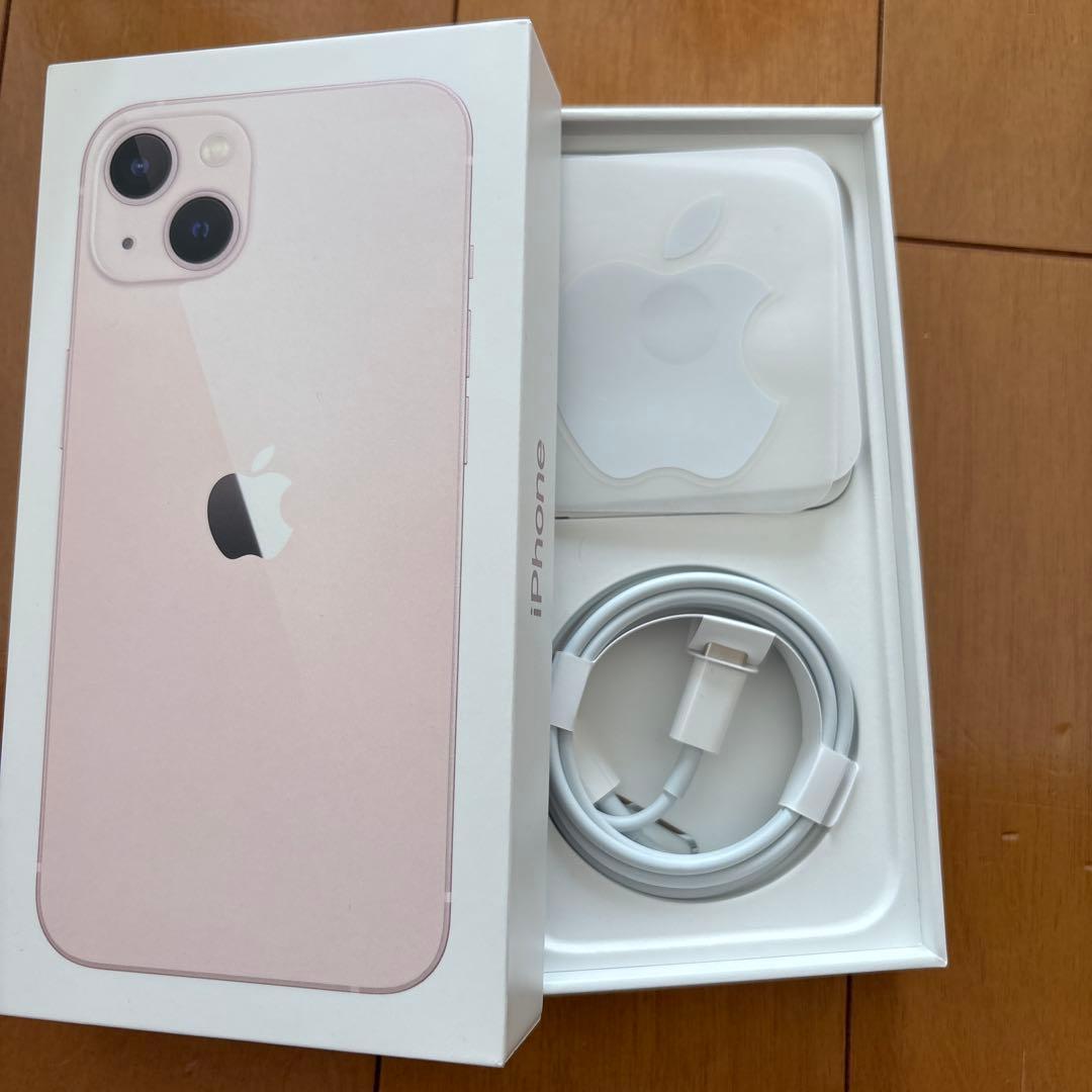 箱のみ Apple iPhone 13 ピンク Lightningケーブル付き Apple iPhone