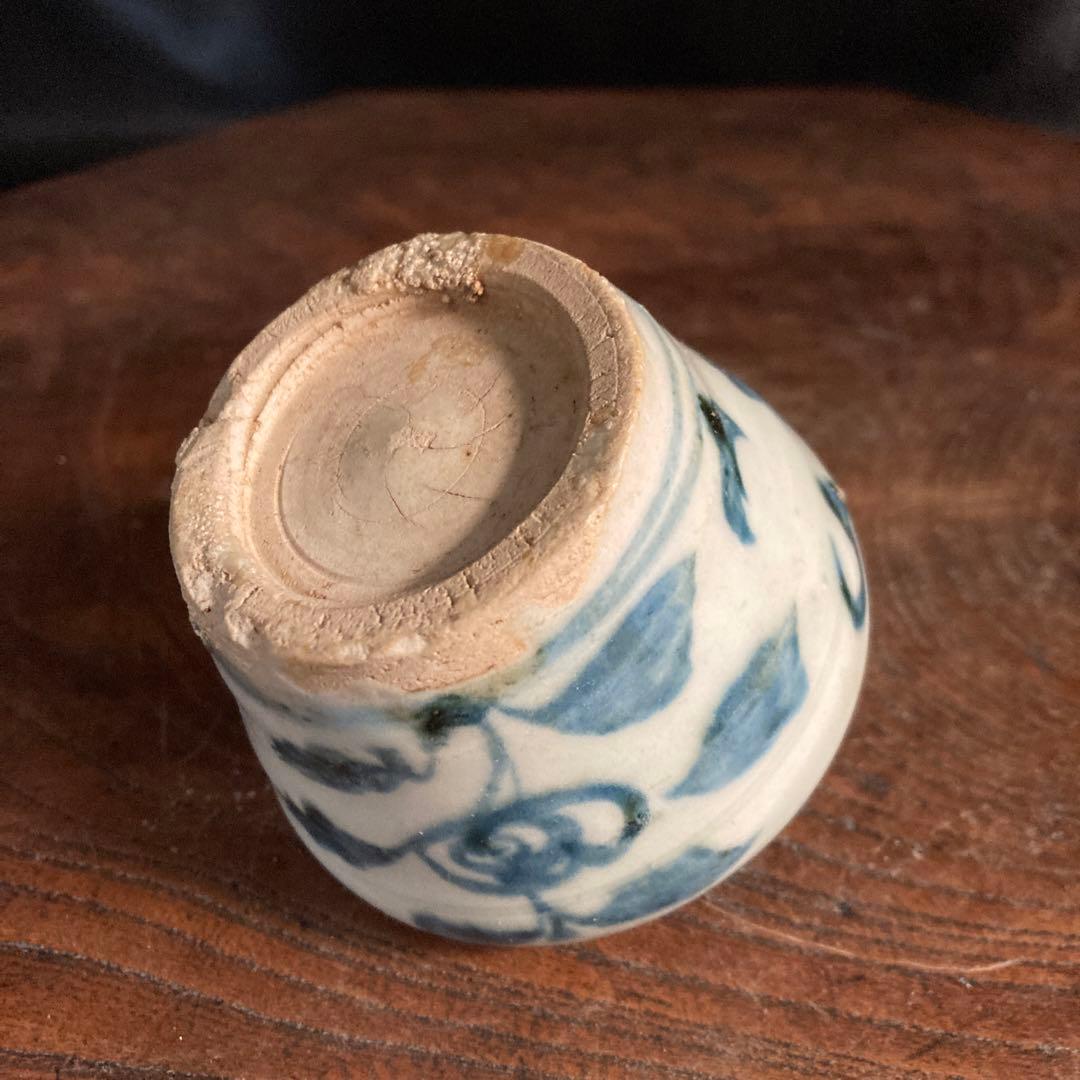 新春赤札セール❗️【ギャラリー三益】古美術　元〜明初染付　芙蓉紋共蓋小壺