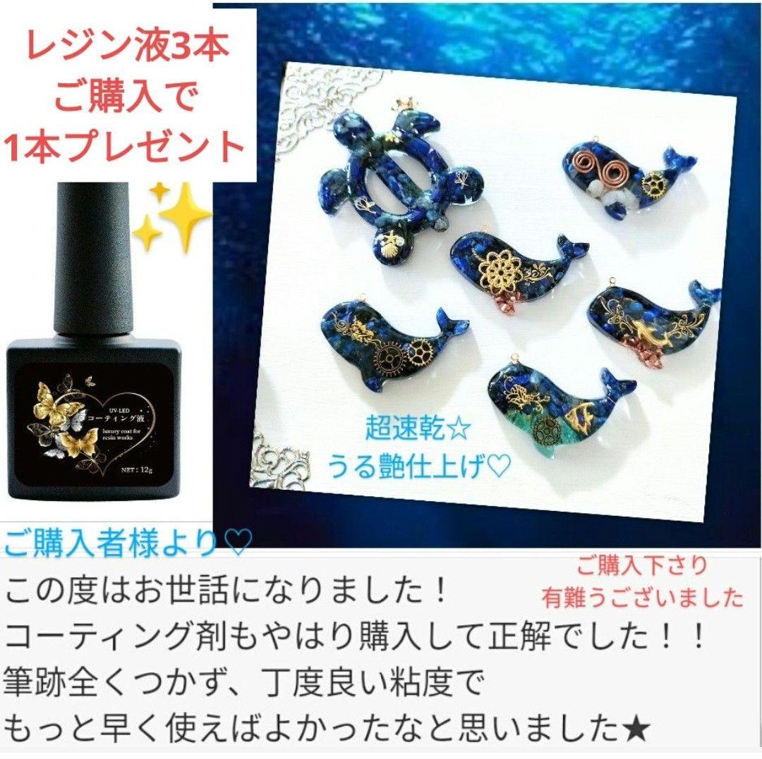 専用レジン液 ユキハナ5本、ツキハナ5本、コーティング剤つき☆