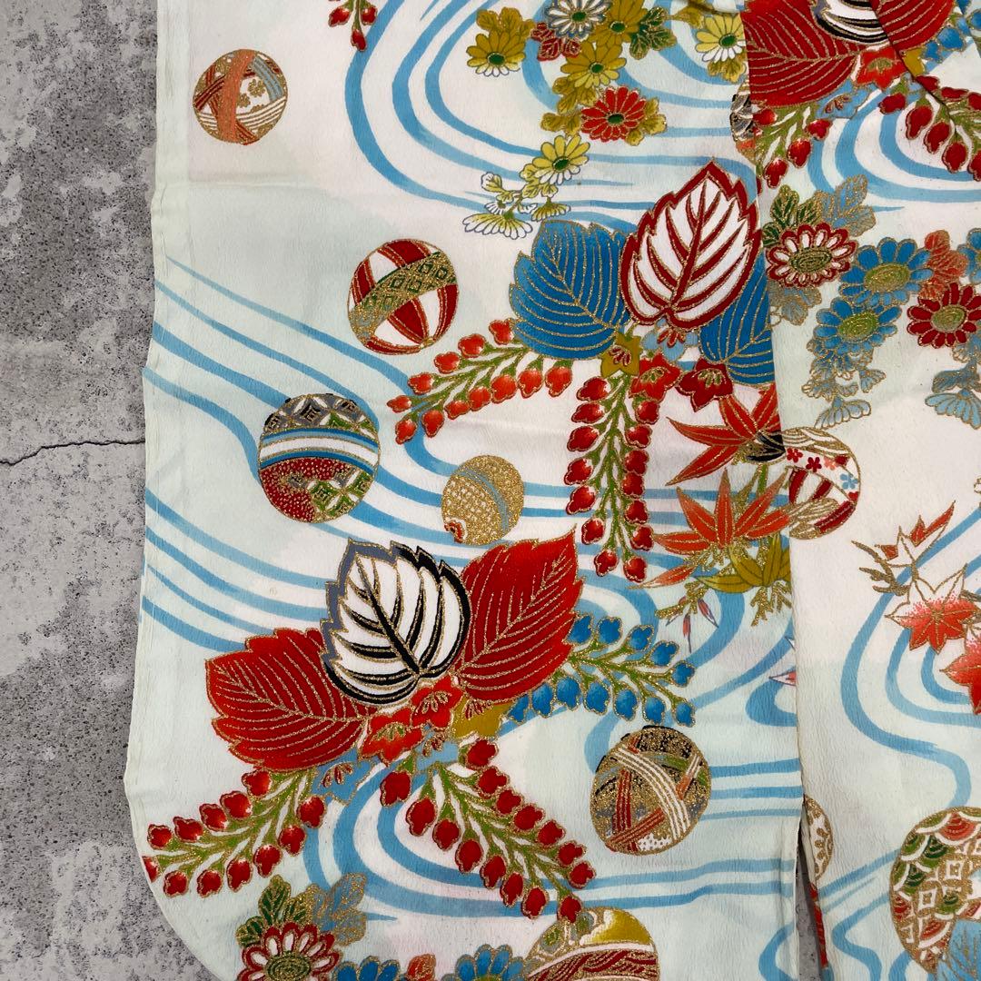 七五三　7歳着物 アンティーク着物【K7-16】