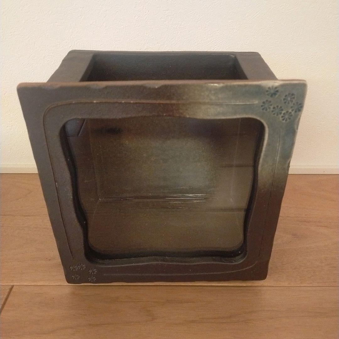 信楽焼 水槽 四角型 メダカ 金魚 熱帯魚 信楽焼 水槽 四角型 メダカ 金魚 熱帯魚