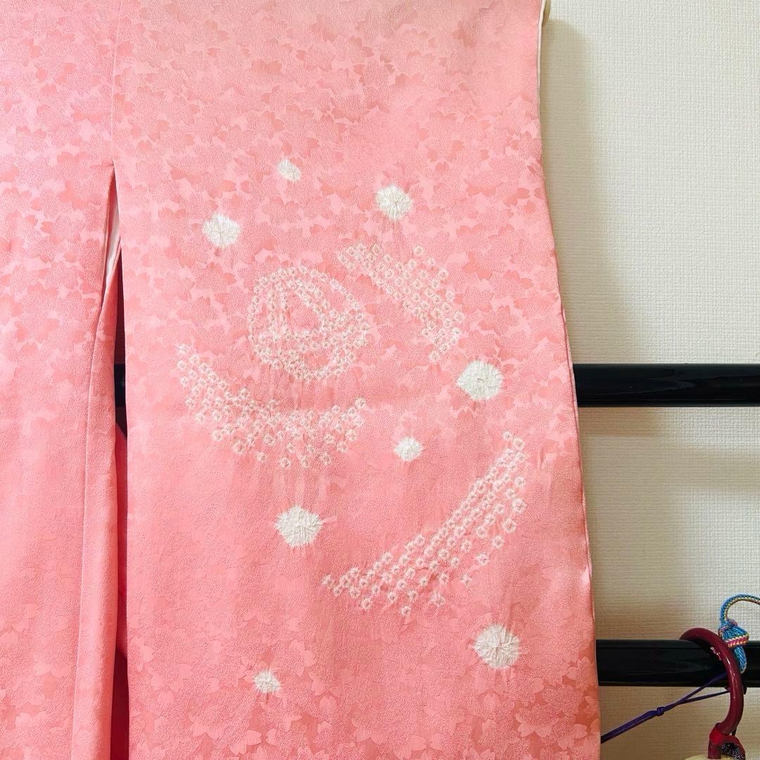 teteNo.119 七五三　3歳 正絹被布フルセット　本絞り