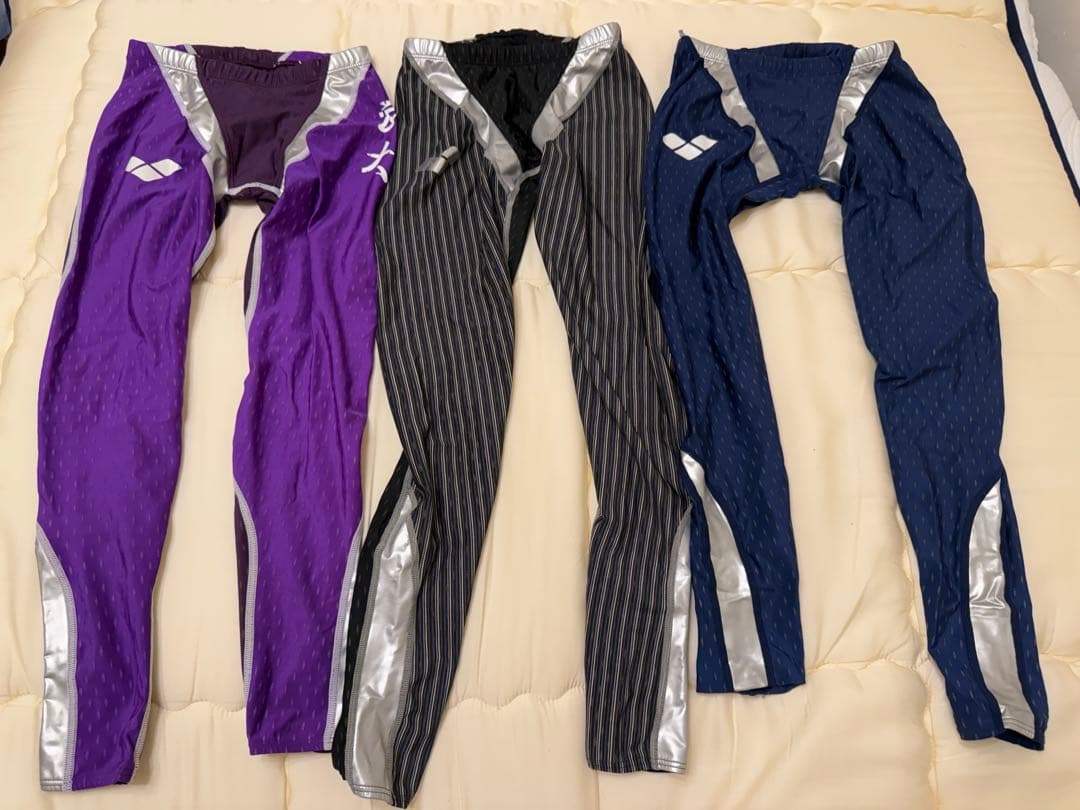 s*t様 廃盤　レア　アリーナ　競泳水着　エールブルー　カワセミ　ロングスパッツ アリーナ 競泳水着 エールブルー 大学水泳部マーキング有り ロング