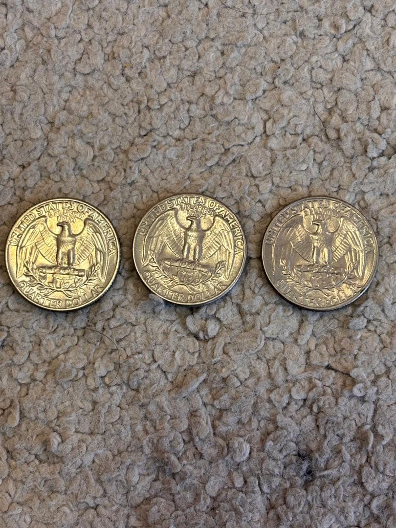 united states of america quarter ドル3枚セット