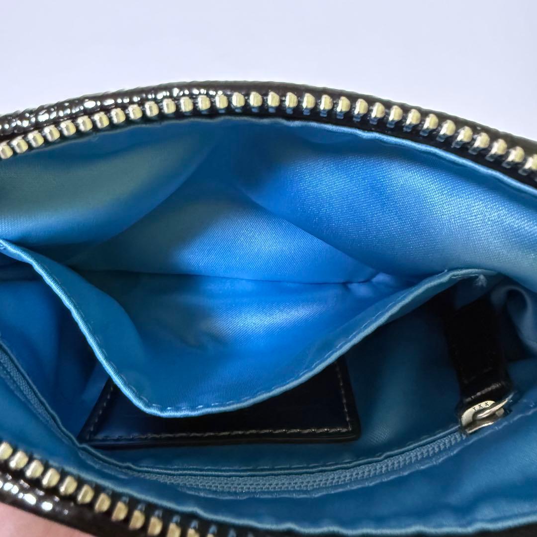 バッグ Coach Poppy Sequin Pouch with Chain