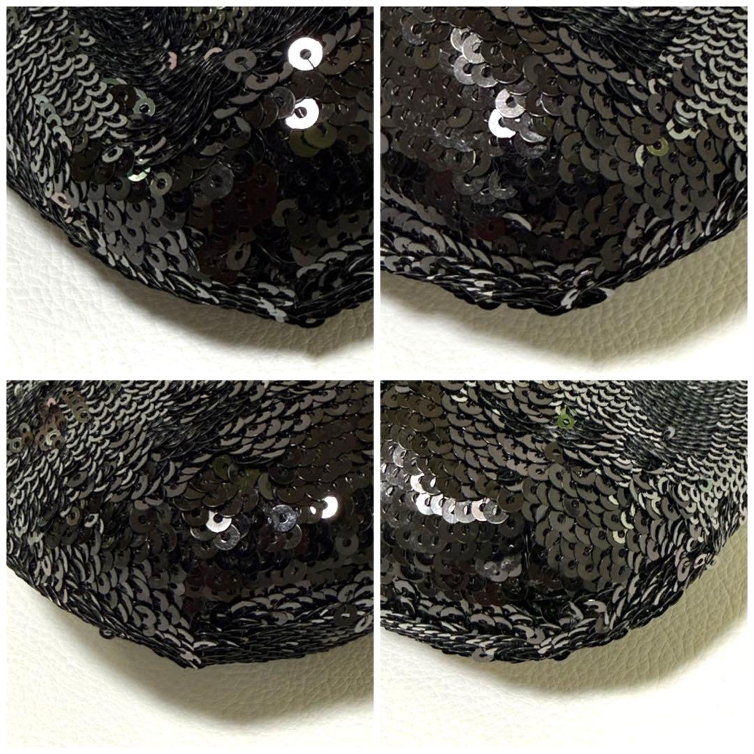 バッグ Coach Poppy Sequin Pouch with Chain