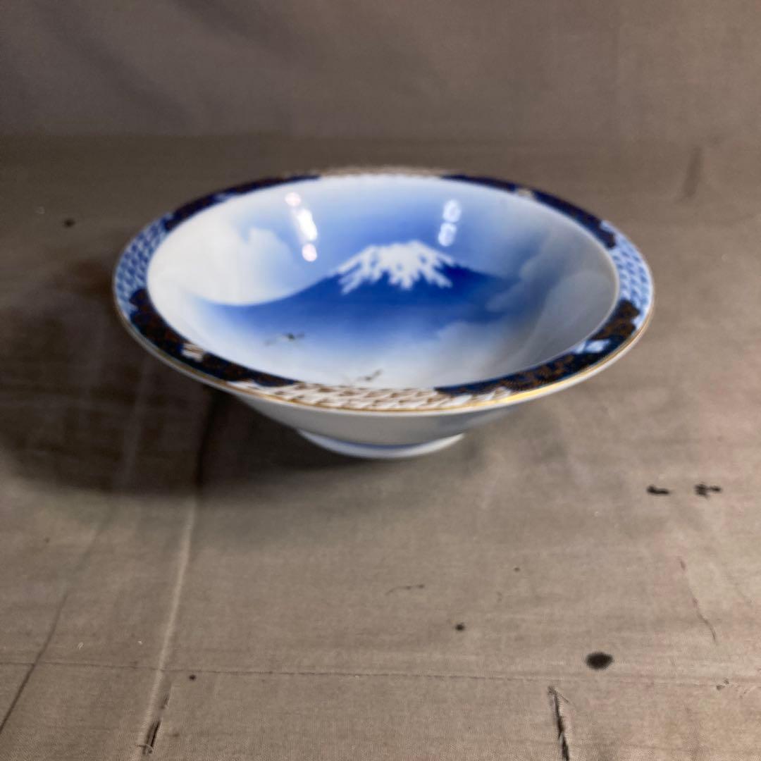 オールド深川製】有田焼の伝統 日本の名窯 有田 深川製磁 染錦富士に鶴