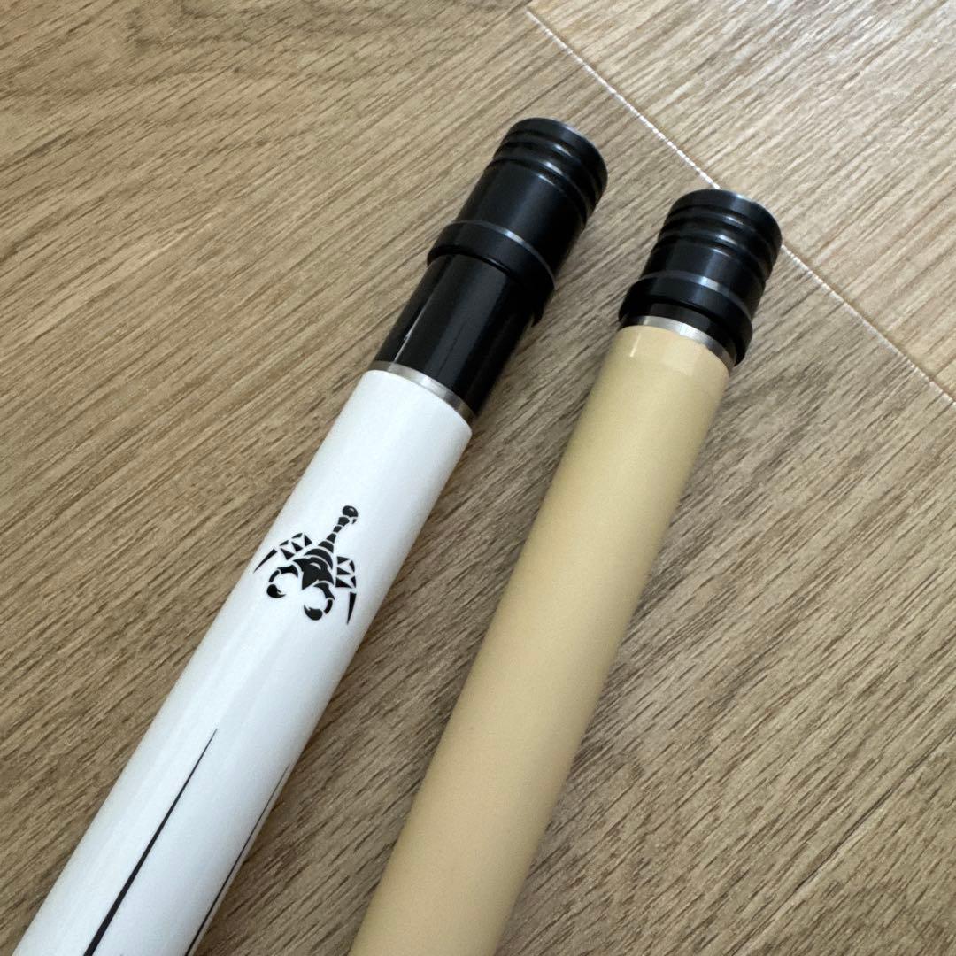 【良品】ビリヤード キュー Adamスコーピオン ロゴ入りキャップ&ケース付属