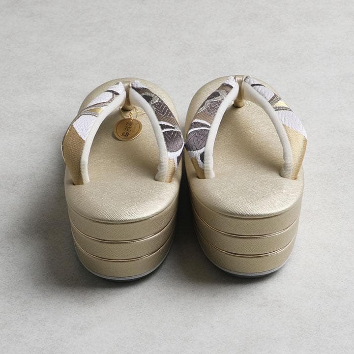 【新品】世美庵 謹製 正絹 西陣織草履バッグセット 24cm 古典柄 03216