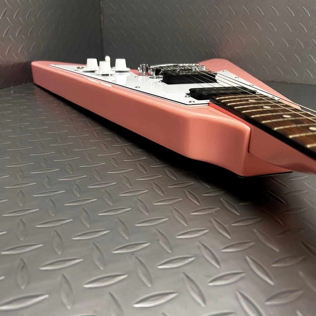 Playtech フライングV FV430 エレキギター ピンク 初心者 女子