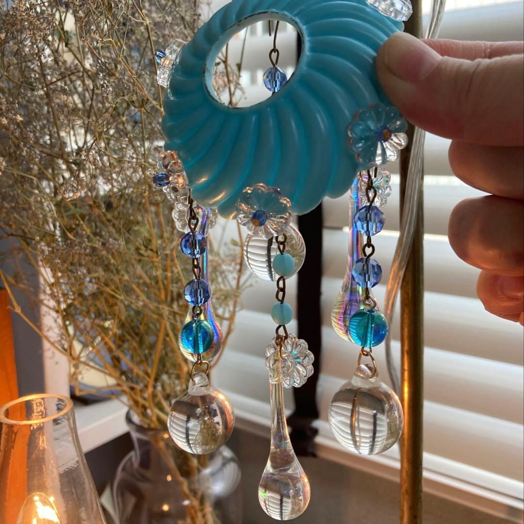 ミニシャンデリア 19世紀 フランス オパールセント アンティーク 超