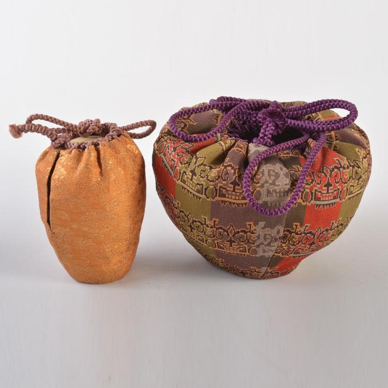 茶道具　茶箱　平安春峰作　振出　茶巾筒　茶碗など　七点　一式　V　6399