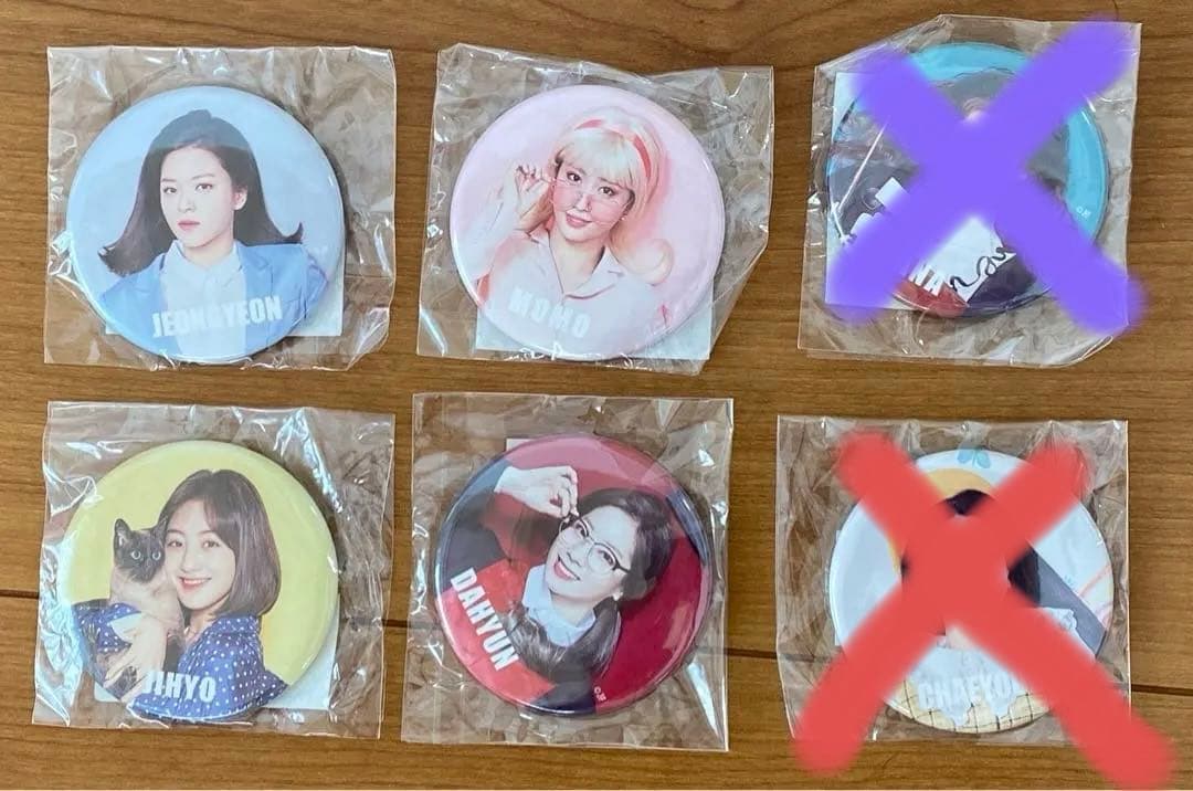 Waste(twice) - TWICE サナ 直筆 公式缶バッジ 2個セット サナ TWICE