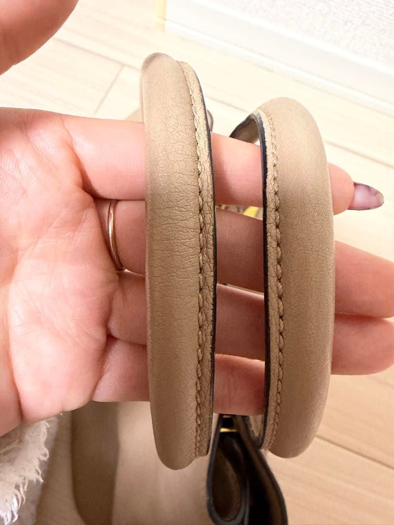 PRADA プラダ ハンドバッグ 2WAYベージュ 正規品 型崩れあり 美品