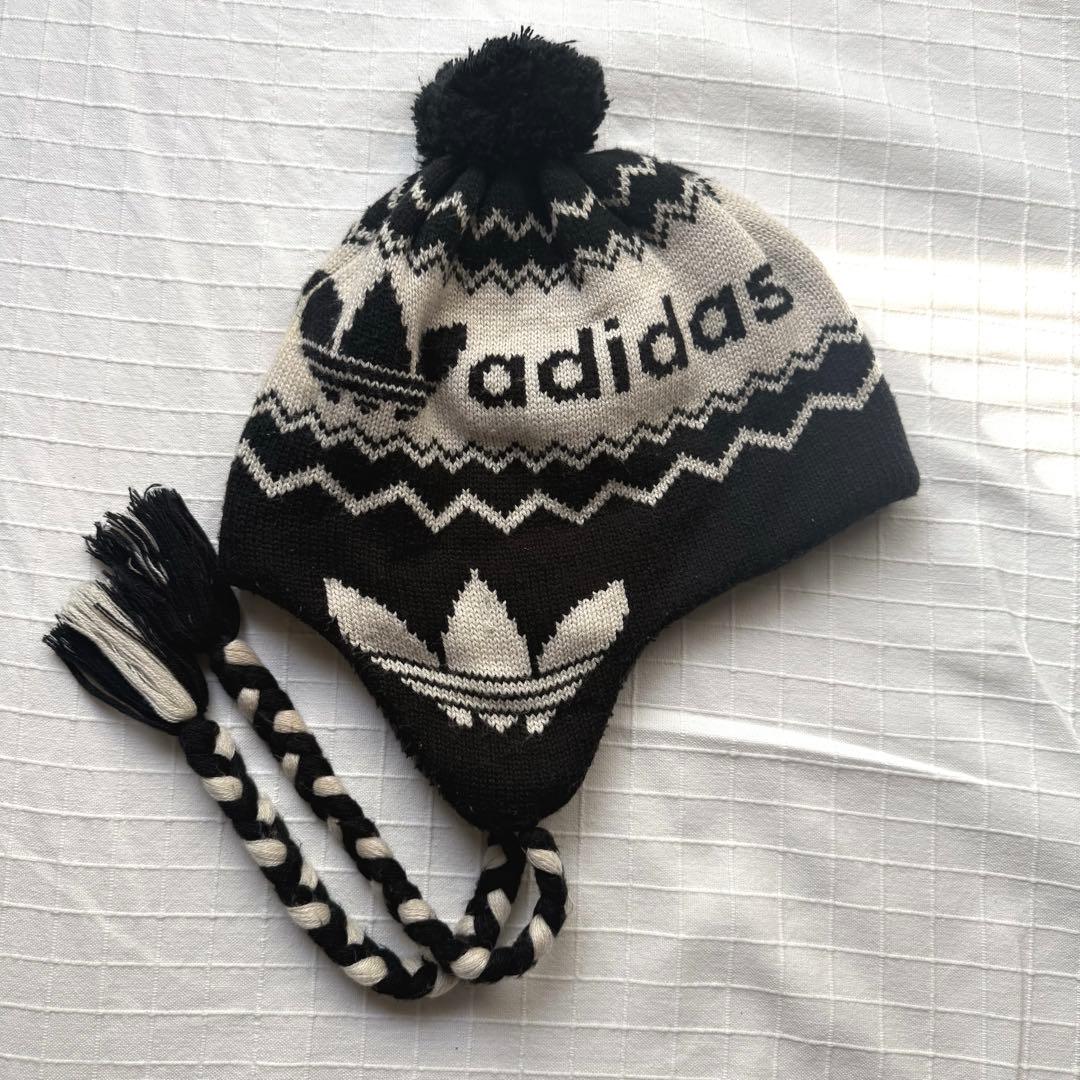 【レア】 adidas original ニット帽 Y2K フライトキャップ org.jpg