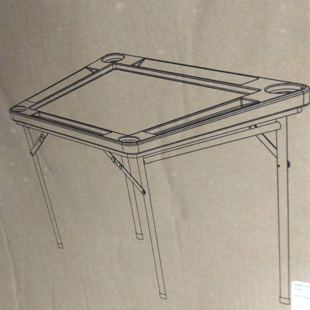 Flash Furniture Silas 折り畳みゲームテーブル グリーン表面