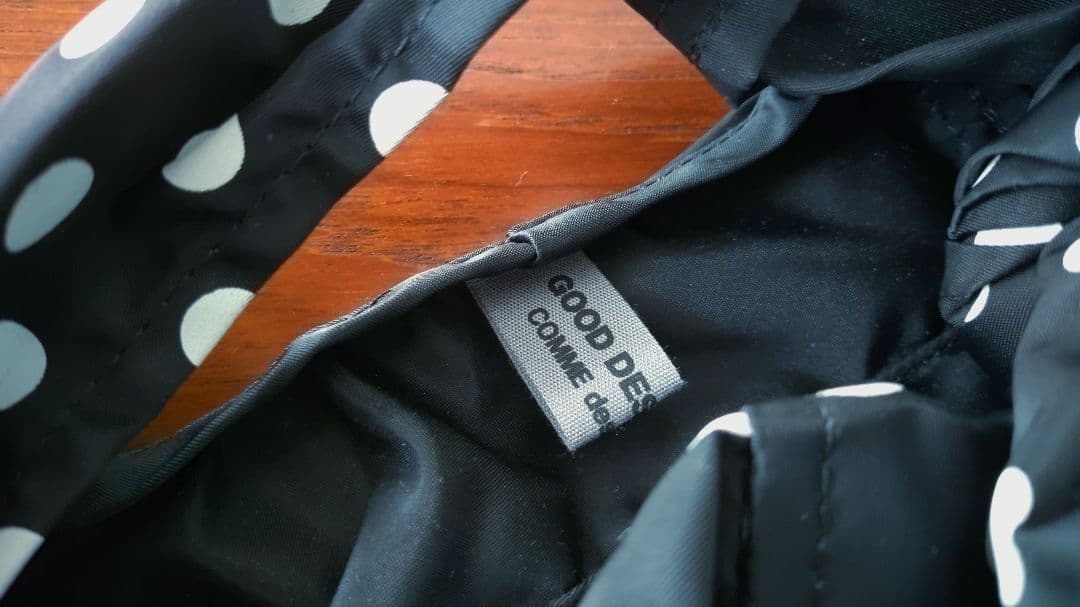 コムデギャルソン グッドデザインショップ ドット＆リボンバッグ ブラック