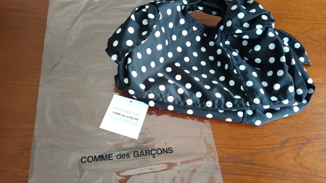 コムデギャルソン グッドデザインショップ ドット＆リボンバッグ ブラック