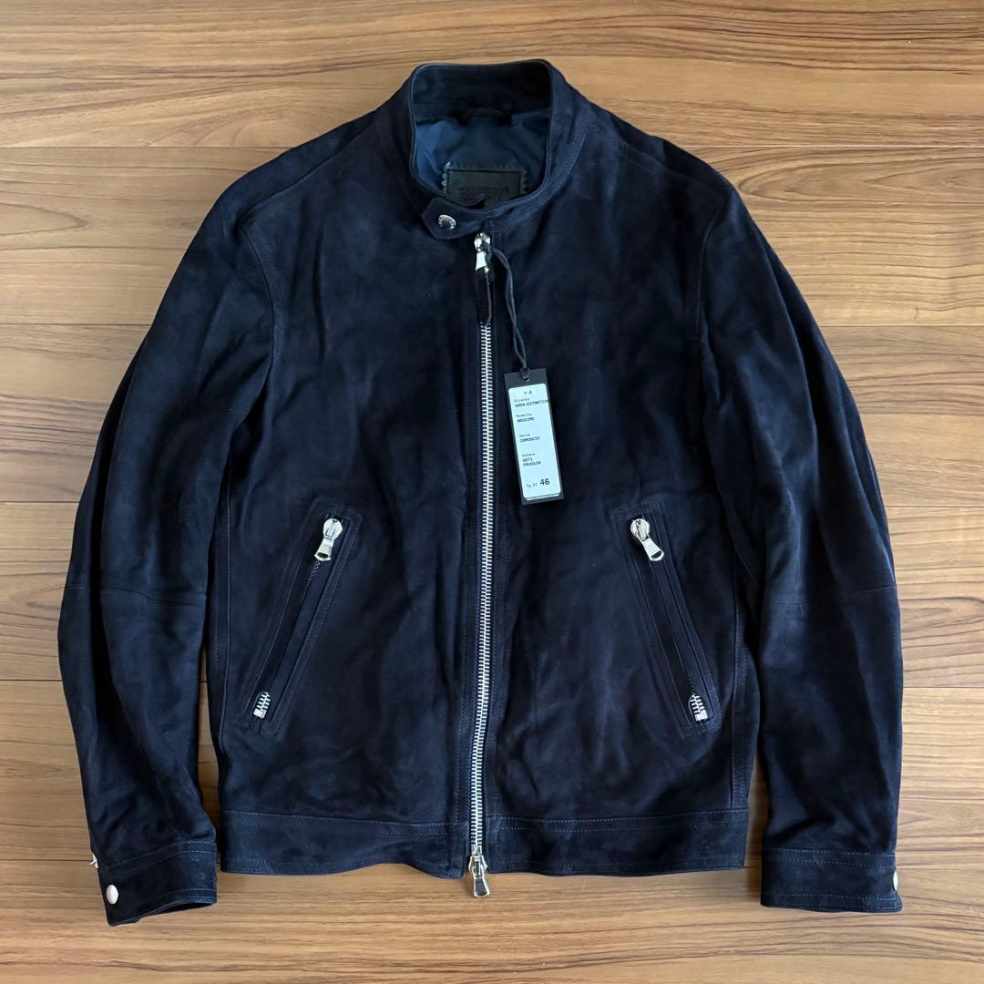 美品EstnationオーダーEMMETIラグジュアリーモデルMassimo46 EMMETI MASSIMO NAPPA CERATA マッシモ ナッパチェラータ シングル