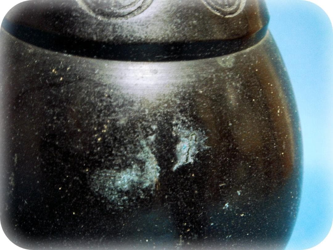 419『中国美術 唐銅 壺』 /骨董品 古美術 古玩 アンティーク