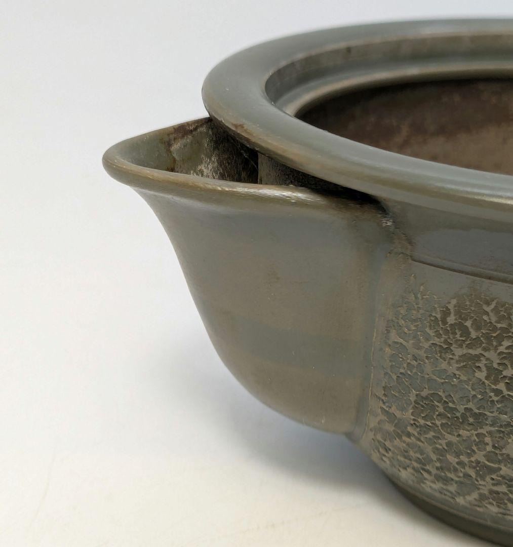 藤田龍峰 青備前石目煎茶器（宝瓶・湯冷まし・煎茶碗5客）