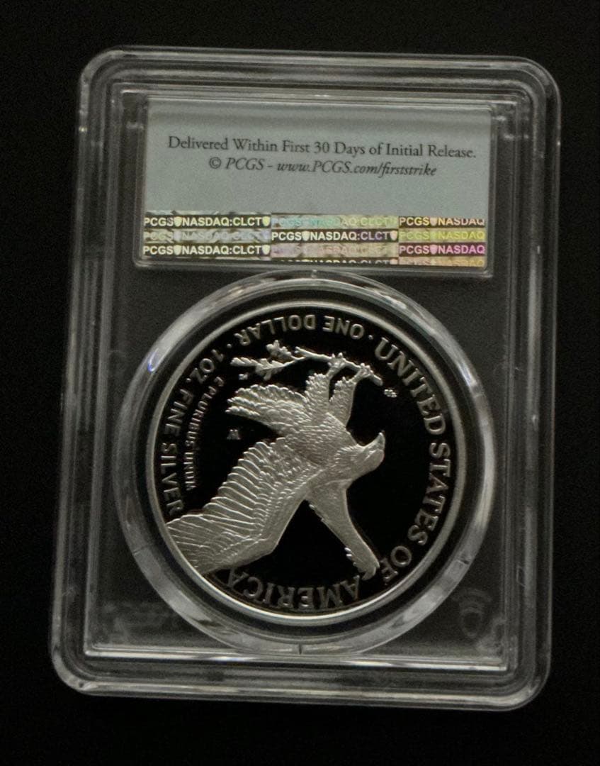 最高鑑定】2022-W アメリカ イーグル銀貨 PCGS PR70 DCAM - メルカリ