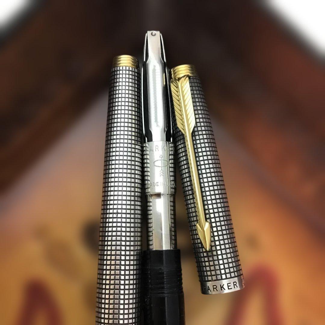 PARKER‼️パーカー75スターリングシルバー万年筆 U.S.A 14金ペン