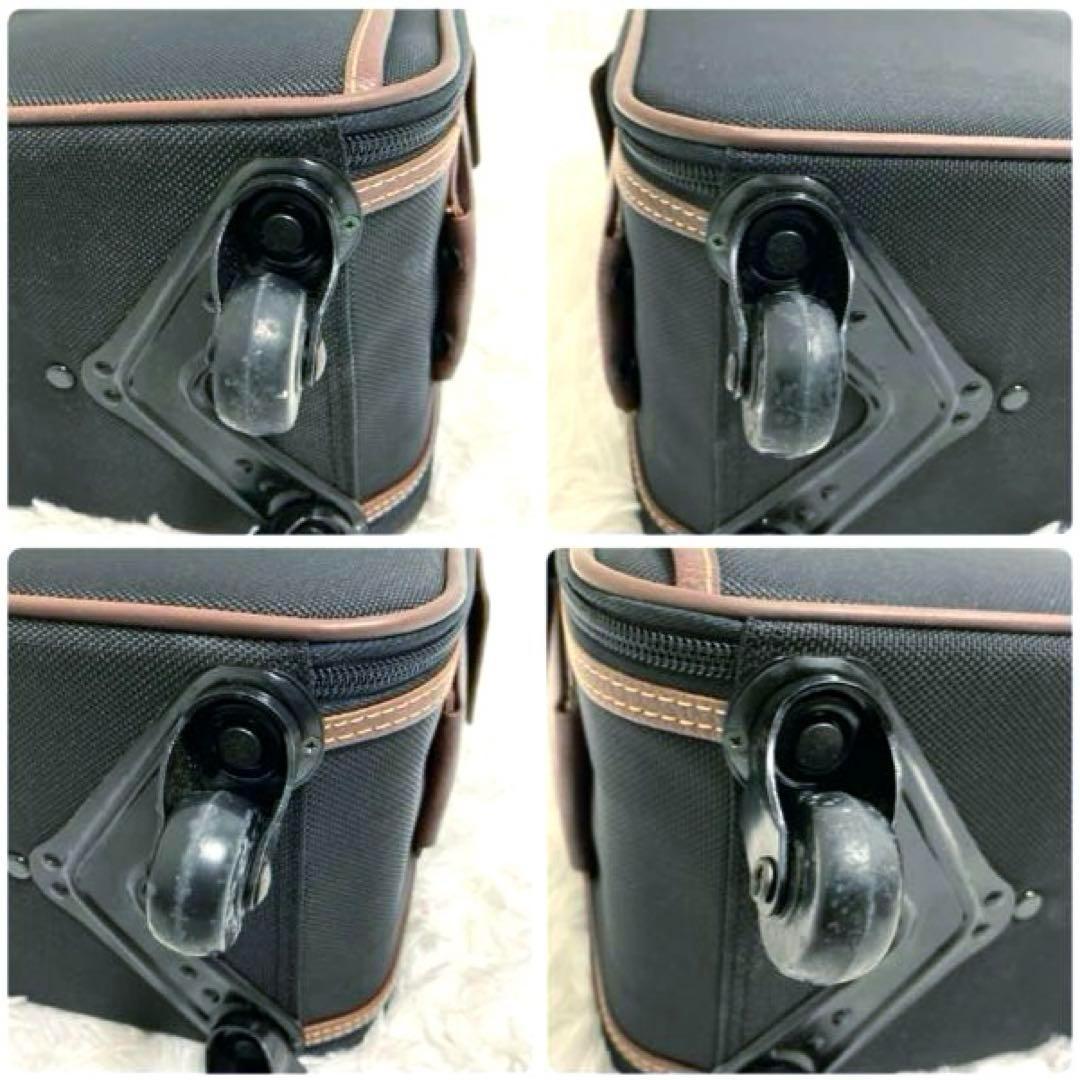 EZ-SWANY スワニー 小型キャリーケース 4輪 機内持ち込み可 レザー使用