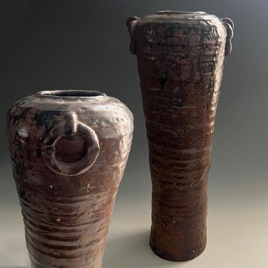 上野焼 蓋付き 壺 花瓶 伝統工芸品 工芸品 壺 上野焼 蓋付き 壺 花瓶