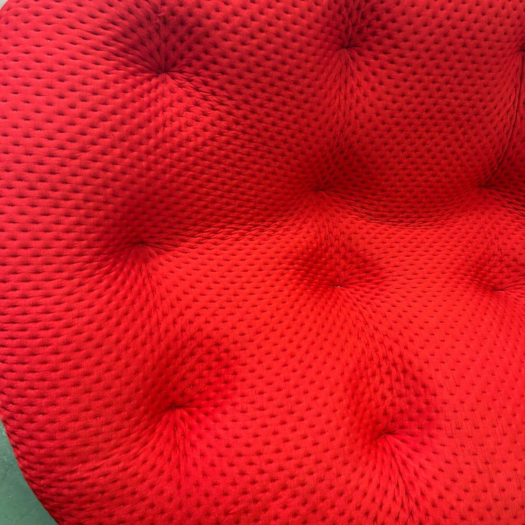 送料無料】リーンロゼ プルム 2Pソファ レッド MAXI生地！