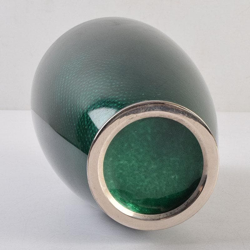 七宝焼 熱化工業 透釉 花鳥文 花瓶 唐木台・箱付 V R9322 - メルカリ