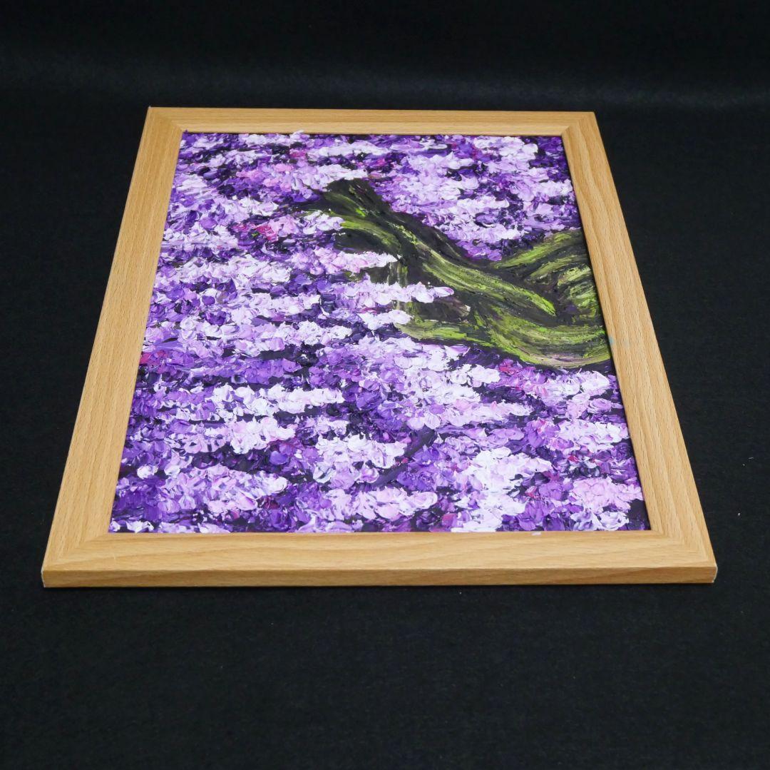 油絵 油彩 油彩画 絵 絵画【藤の花】