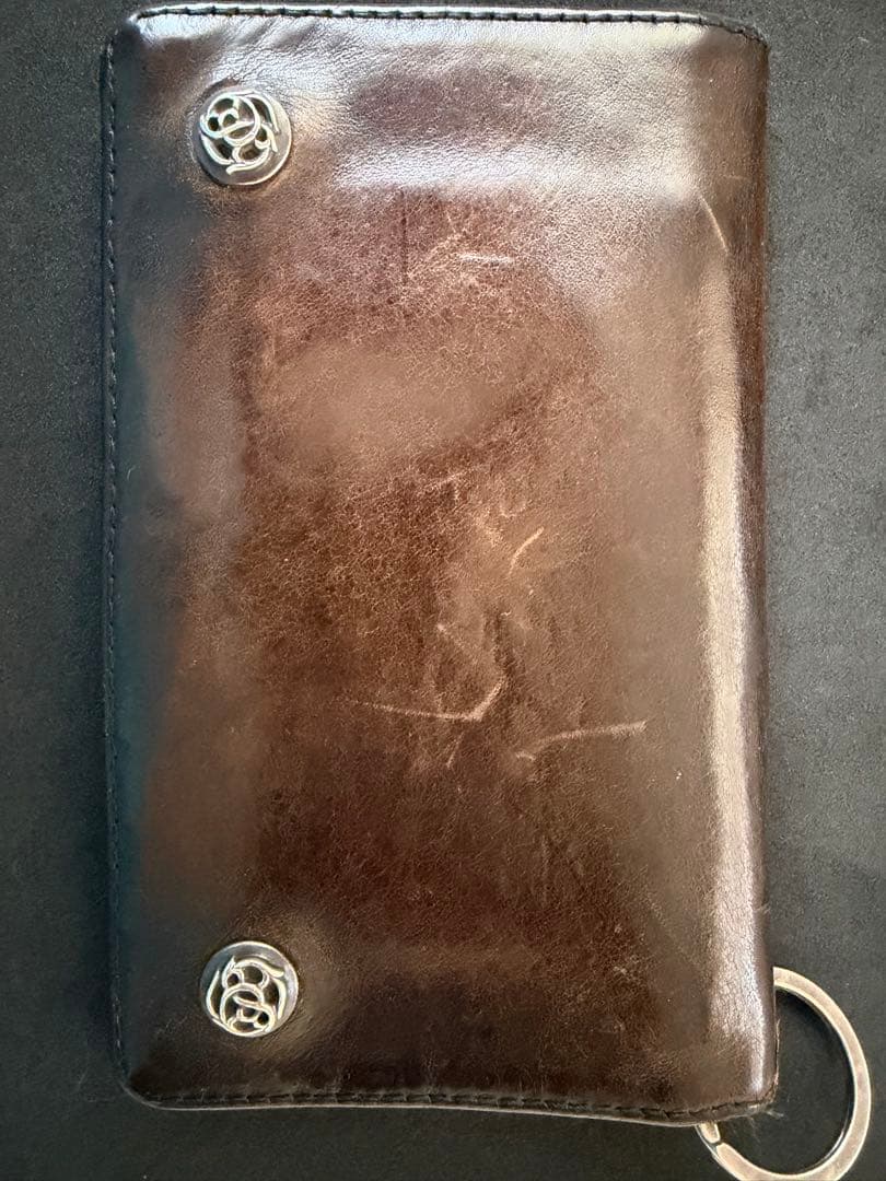 クロムハーツ　ウォレットチェーン ベルトループ　1ZIPウォレット　フローラル