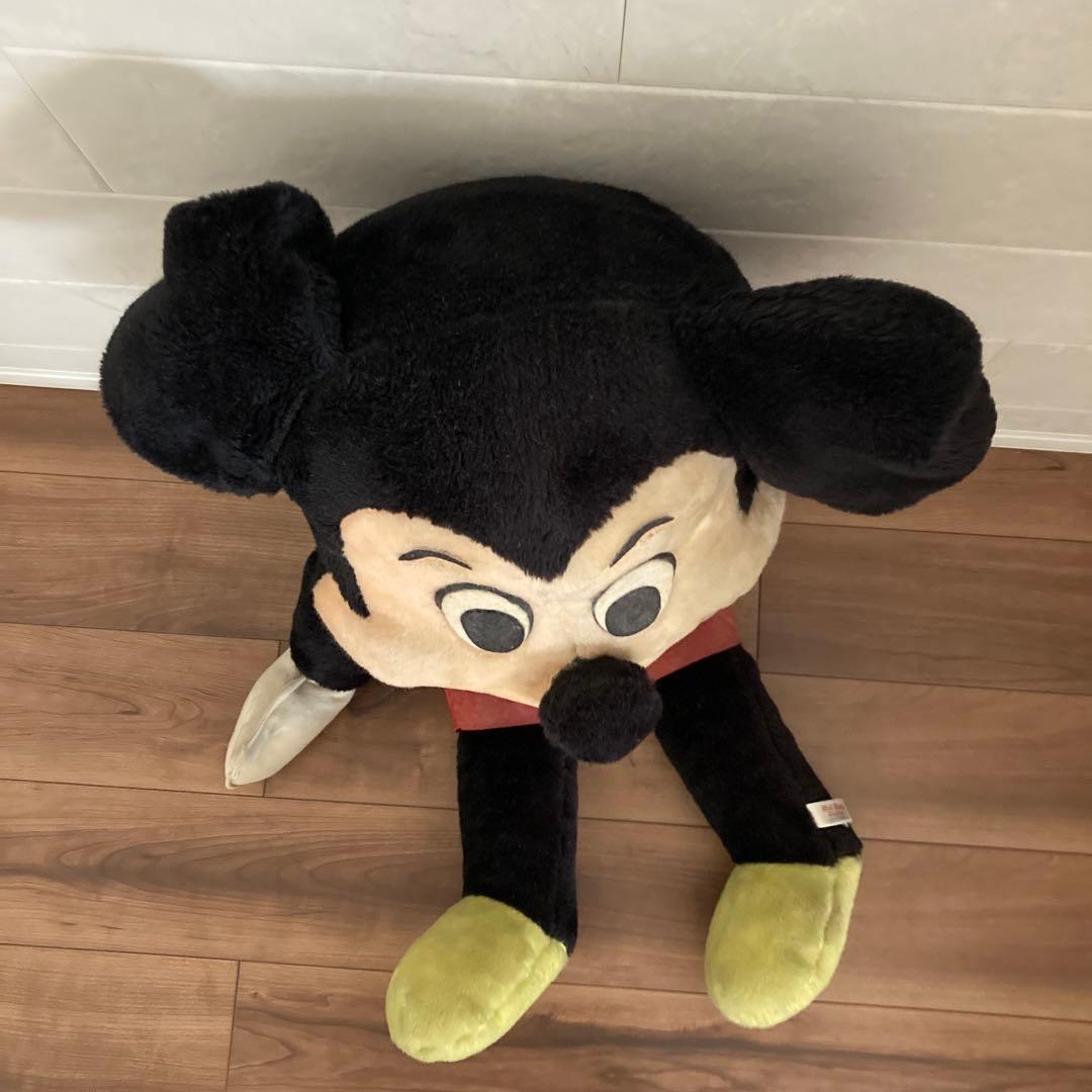 ミッキーマウス　ビッグぬいぐるみ　ヴィンテージ　レア