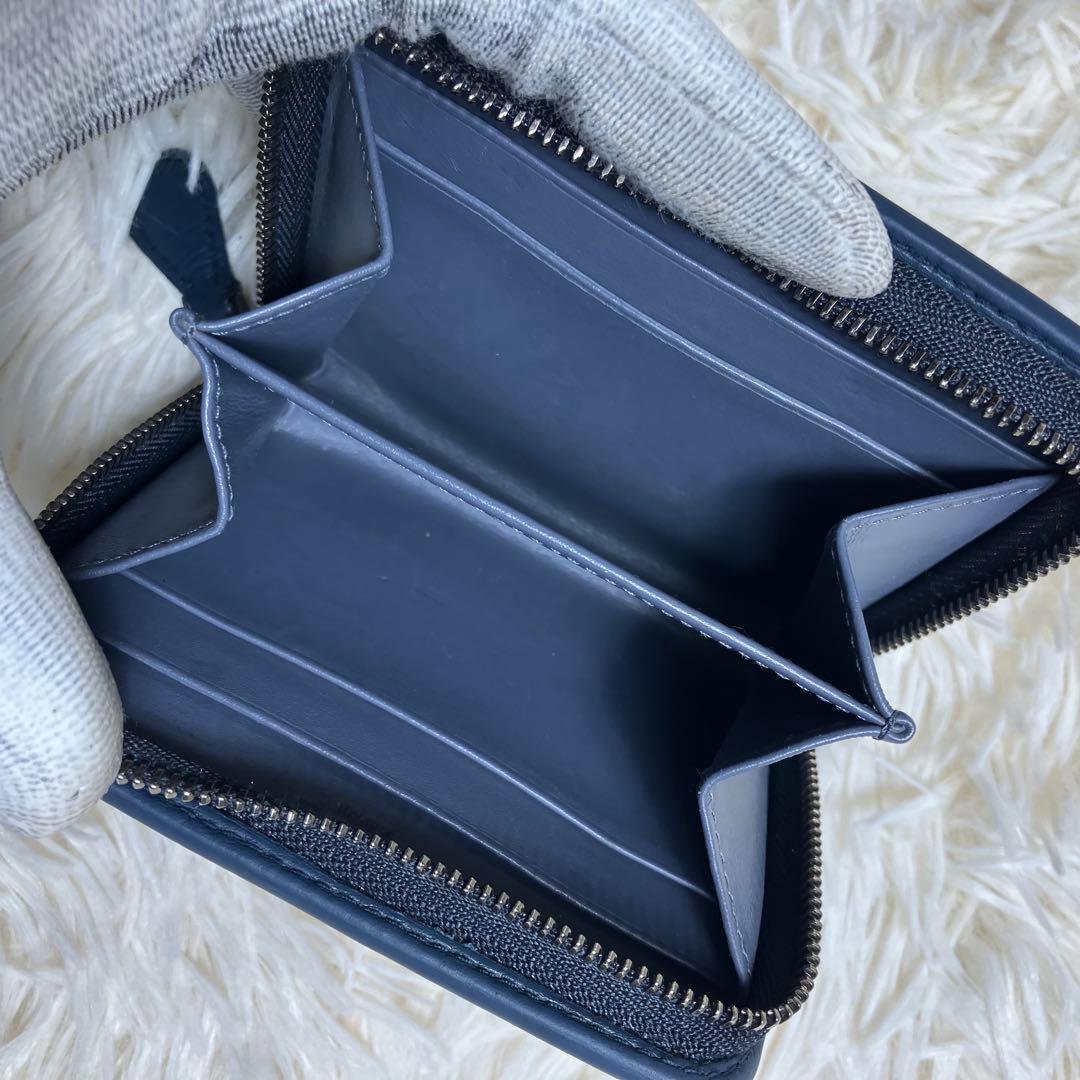 【良品】 LOEWE アナグラム ケース カードケース ラウンドジップ