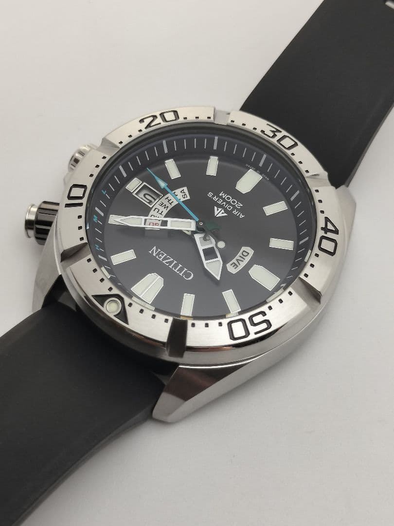 美品　電波時計　シチズン　プロマスター　ダイバー機能　電波ソーラー　H112