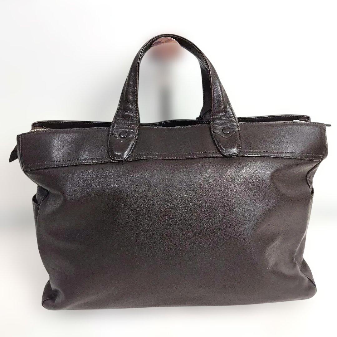 極美品✨PORTER / タウゼン オールレザー ブリーフケース ブラウン