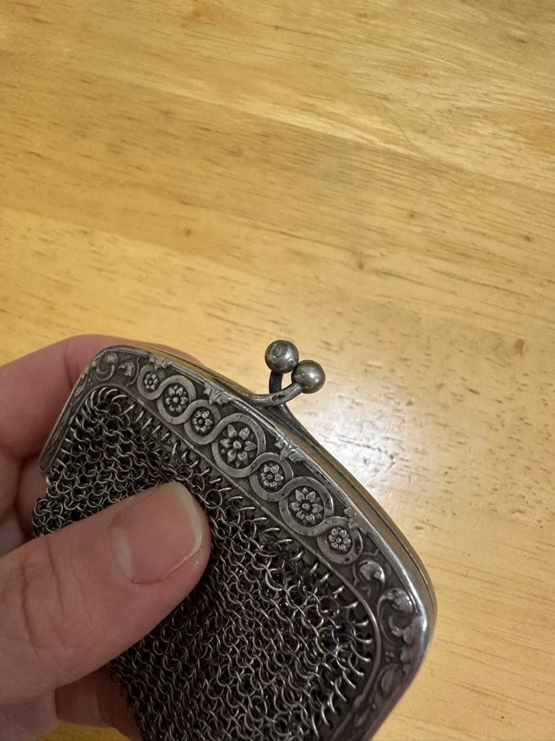 銀 シルバー800 マーガレットのパース 小銭入れ