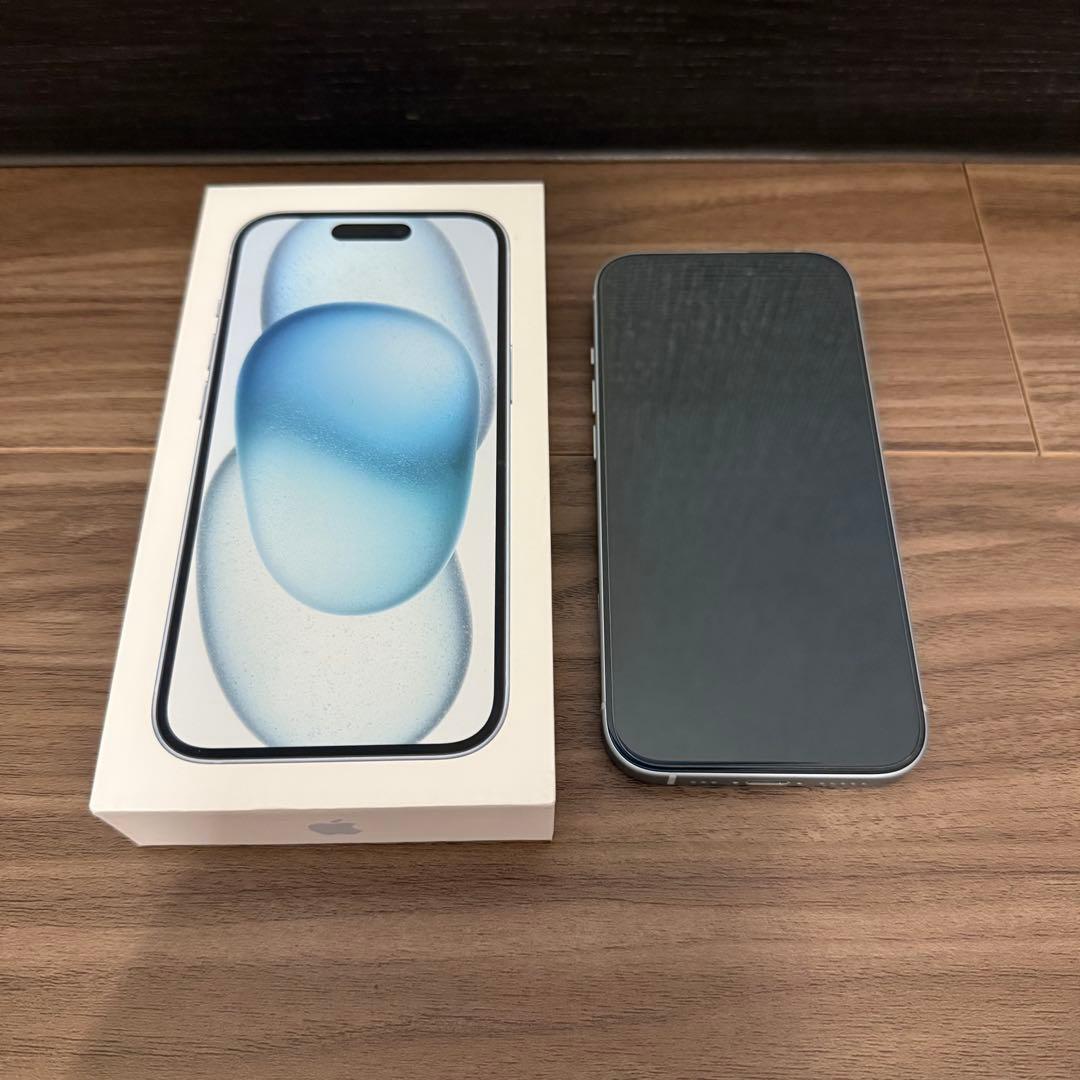 超美品】iPhone 15 ブルー128GB SIMフリー 本体
