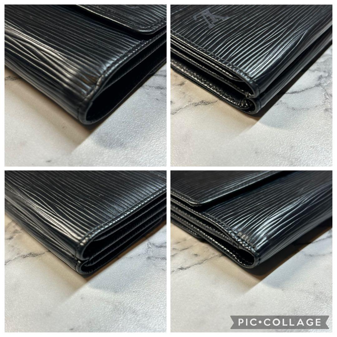 LV 三つ折り財布 エピポルトモネビ エカルトクレディ M63484 黒 337